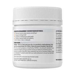 (PRE ORDER) Blackmores Recovery Magnesium Powder 200g shelf life 2yrs